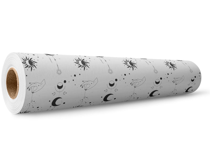 Black Suns Astrology Wrap Film Wholesale Roll~Rwraps Series 914 Digitally Printed Vinyl Roll~5