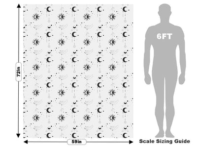 Black Suns Astrology Vehicle Wrap Scale~Rwraps Series 914 Black Suns Astrology Measurements~1