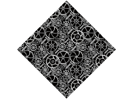 Black Tools Steampunk Vinyl Wrap Pattern