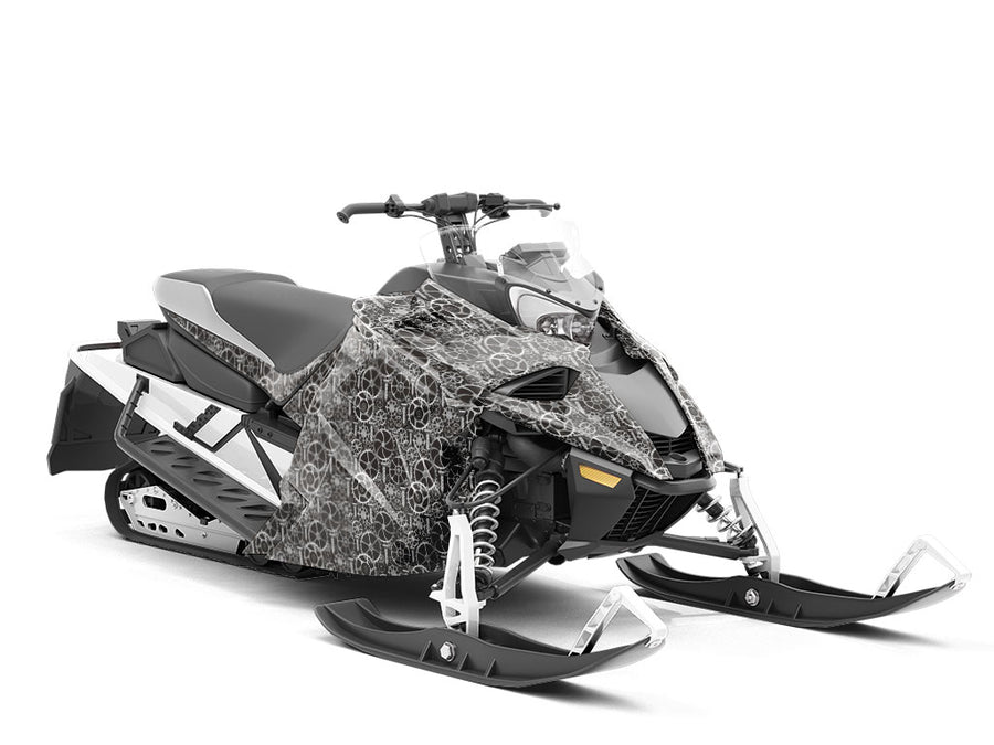 Black Tools Steampunk Custom Wrapped Snowmobile
