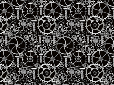 Black Tools Steampunk Vinyl Wrap Pattern~Rwraps Series 914 Digitally Printed Vinyl Wrap~0