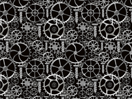 Black Tools Steampunk Vinyl Wrap Pattern~Rwraps Series 914 Digitally Printed Vinyl Wrap~0