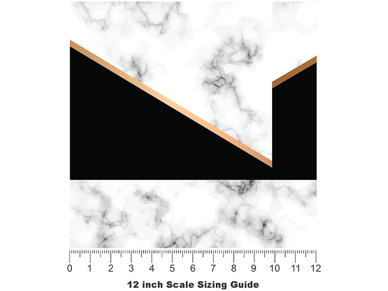 Black Touch Tile Vinyl Film Pattern Size 12 inch Scale~Rwraps Black Touch Tile Sizing Chart~3
