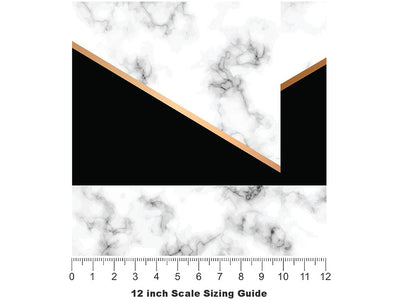 Black Touch Tile Vinyl Film Pattern Size 12 inch Scale~Rwraps Black Touch Tile Sizing Chart~3