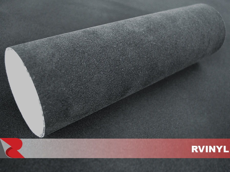 Black Flock Vinyl Wrap