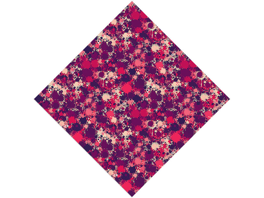 Black Velvet Paint Splatter Vinyl Wrap Pattern