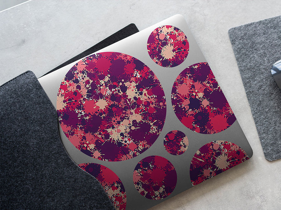black velvet paint splatter DIY Laptop Stickers