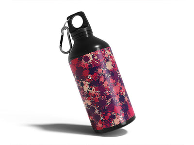 black velvet paint splatter Water Bottle DIY Stickers