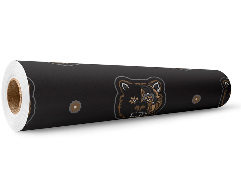 Black Vengeance Animal Wrap Film Wholesale Roll~Rwraps Series 914 Digitally Printed Vinyl Roll~5
