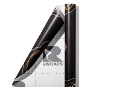 Black Vengeance Animal Wrap Film Sheets~Rwraps Series 914 Black Vengeance Animal Scrolled Sheet~3