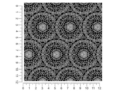 black venn mandala 1ft x 1ft Craft Sheets