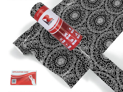 black venn mandala Craft Vinyl Roll