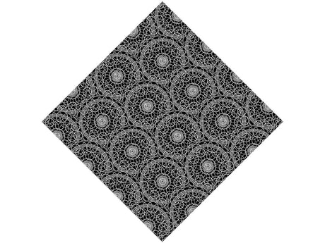 Black Venn Mandala Vinyl Wrap Pattern