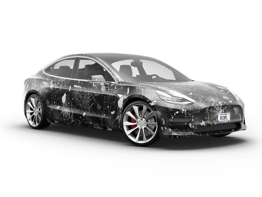 Black Webs Graffiti Vehicle Vinyl Wrap
