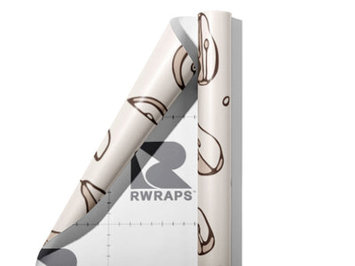 Black Worcester Fruit Wrap Film Sheets~Rwraps Series 914 Black Worcester Fruit Scrolled Sheet~3