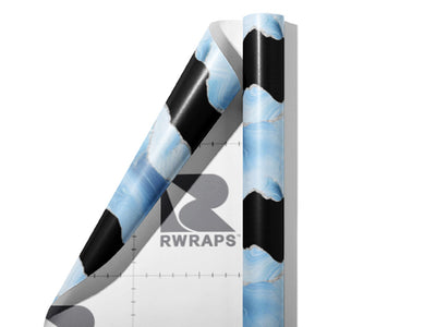 Blackened Seas Gemstone Wrap Film Sheets~Rwraps Series 914 Blackened Seas Gemstone Scrolled Sheet~3