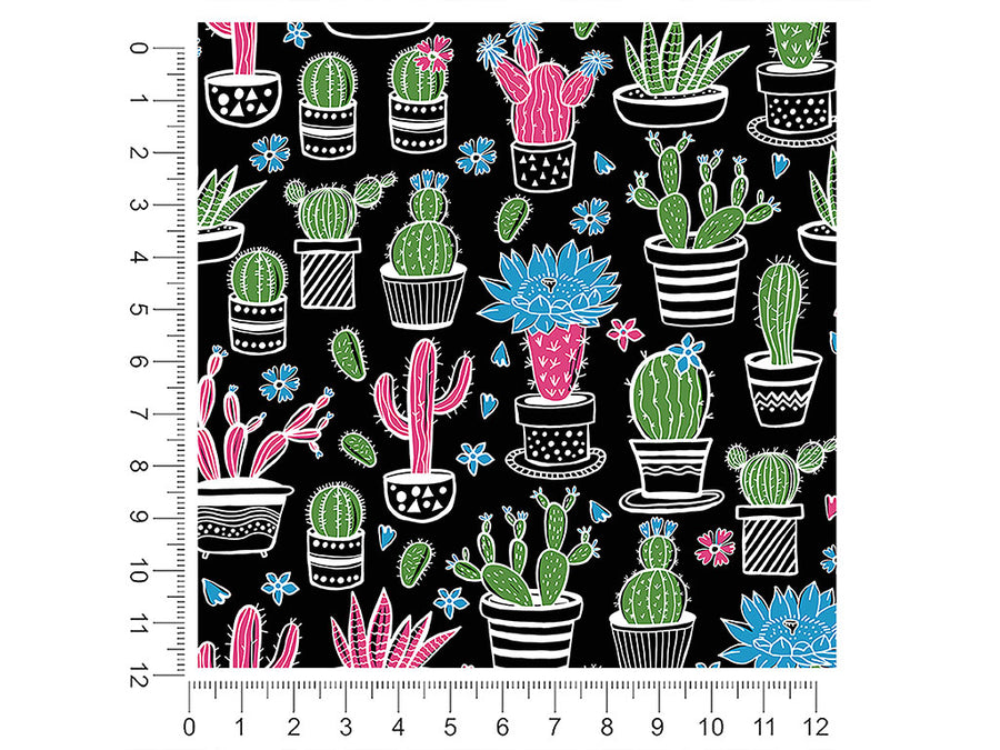blacklight bonanza cactus 1ft x 1ft Craft Sheets