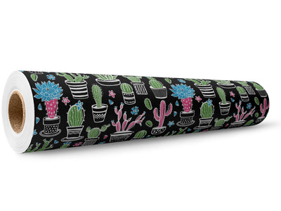 Blacklight Bonanza Cacti Wrap Film Wholesale Roll~Rwraps Series 914 Digitally Printed Vinyl Roll~5
