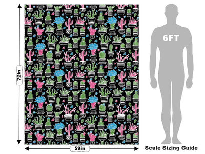 Blacklight Bonanza Cacti Vehicle Wrap Scale~Rwraps Series 914 Blacklight Bonanza Cacti Measurements~1