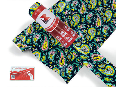 blacklight buds paisley Craft Vinyl Roll