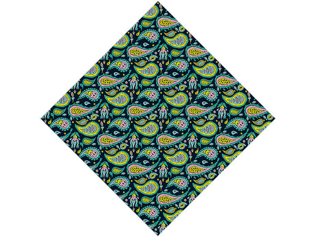 Blacklight Buds Paisley Vinyl Wrap Pattern