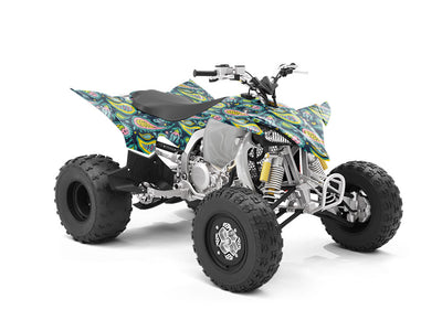 Blacklight Buds Paisley ATV Wrapping Vinyl
