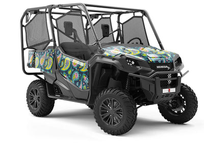 Blacklight Buds Paisley Utility Vehicle Vinyl Wrap