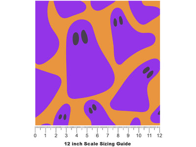 Blacklight Spirits Halloween Vinyl Film Pattern Size 12 inch Scale~Rwraps Blacklight Spirits Halloween Sizing Chart~2