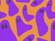 Blacklight Spirits Halloween Vinyl Wrap Pattern~Rwraps Series 914 Digitally Printed Vinyl Wrap~0