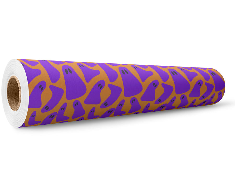Blacklight Spirits Halloween Wrap Film Wholesale Roll~Rwraps Series 914 Digitally Printed Vinyl Roll~5