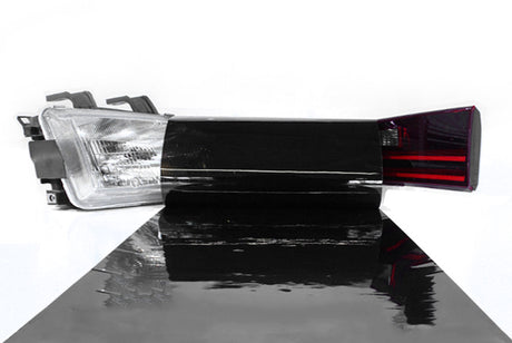 Blackout Smoke Tint Car Light Wraps~rtint™ smoke vinyl film wrap - blackout~0
