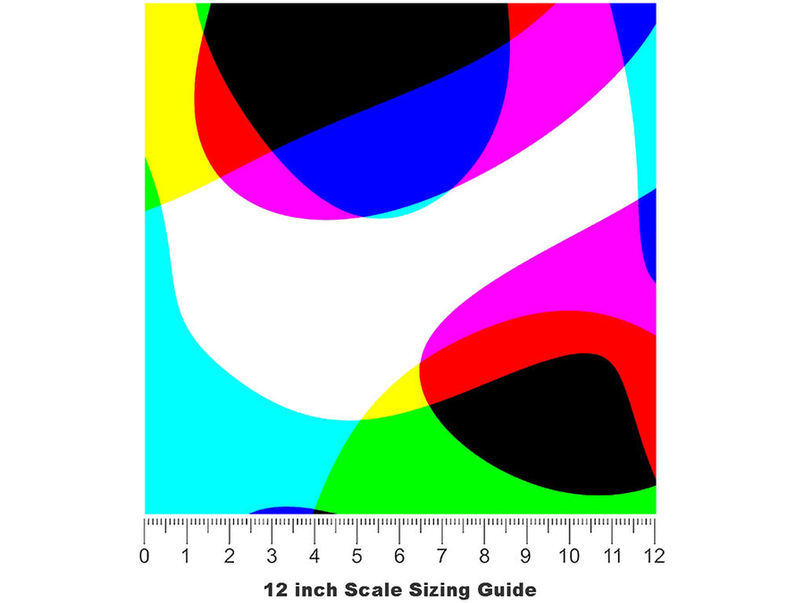 Blade Runner Retro Vinyl Film Pattern Size 12 inch Scale~Rwraps Blade Runner Retro Sizing Chart~2
