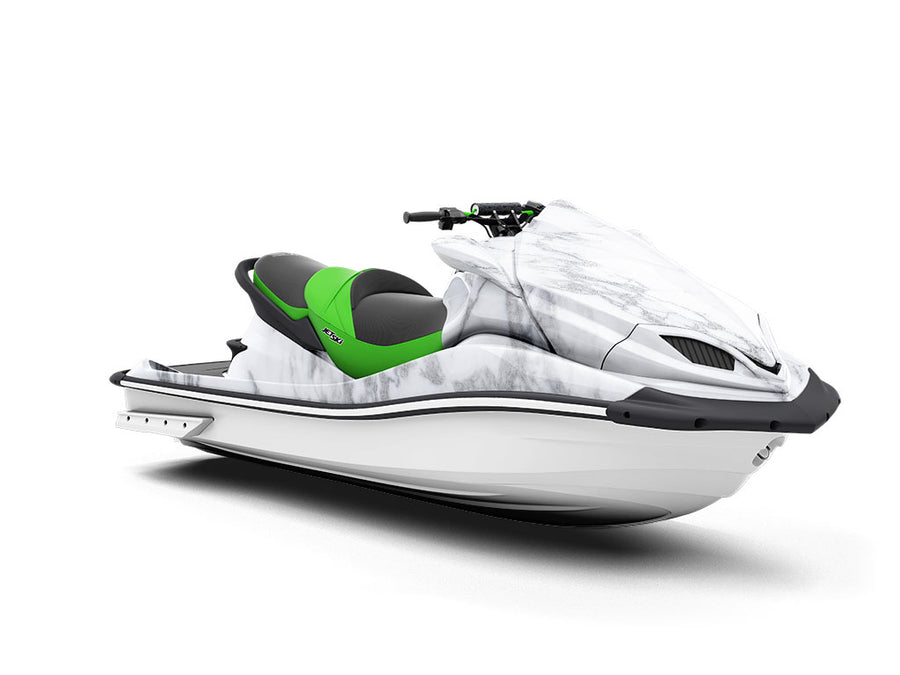 Blanco Carrara-White Marble Jet Ski Vinyl Customized Wrap