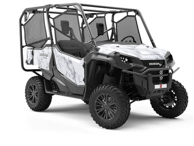 Blanco Carrara-White Marble Utility Vehicle Vinyl Wrap