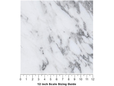 Blanco Carrara-White Marble Vinyl Film Pattern Size 12 inch Scale~Rwraps Blanco Carrara-White Marble Sizing Chart~2