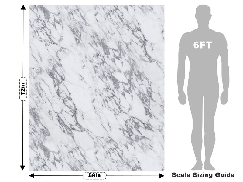 Blanco Carrara-White Marble Vehicle Wrap Scale~Rwraps Series 914 Blanco Carrara-White Marble Measurements~1