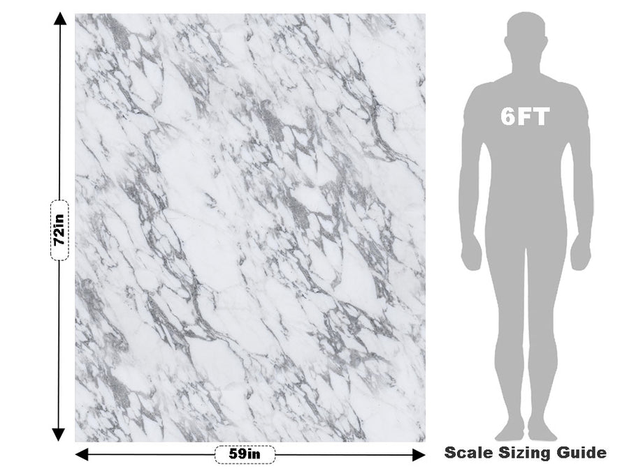 Blanco Carrara-White Marble Vehicle Wrap Scale~Rwraps Series 914 Blanco Carrara-White Marble Measurements~1