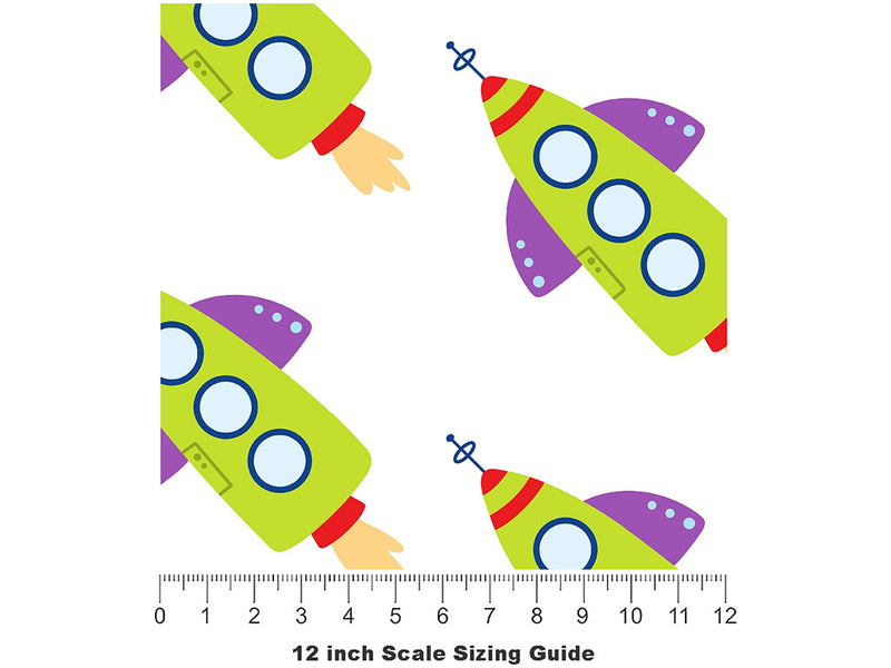 Blast Off Toy Room Vinyl Film Pattern Size 12 inch Scale~Rwraps Blast Off Toy Room Sizing Chart~2