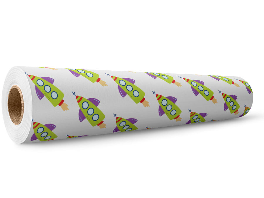 Blast Off Toy Room Wrap Film Wholesale Roll~Rwraps Series 914 Digitally Printed Vinyl Roll~5