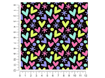 blazing fireworks heart 1ft x 1ft Craft Sheets