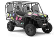 Blazing Fireworks Heart Utility Vehicle Vinyl Wrap