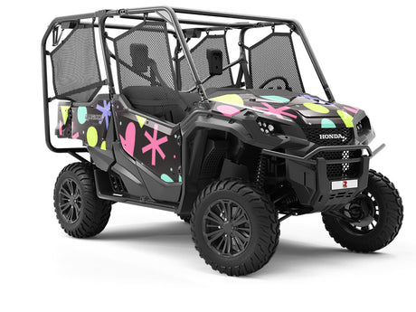 Blazing Fireworks Heart Utility Vehicle Vinyl Wrap