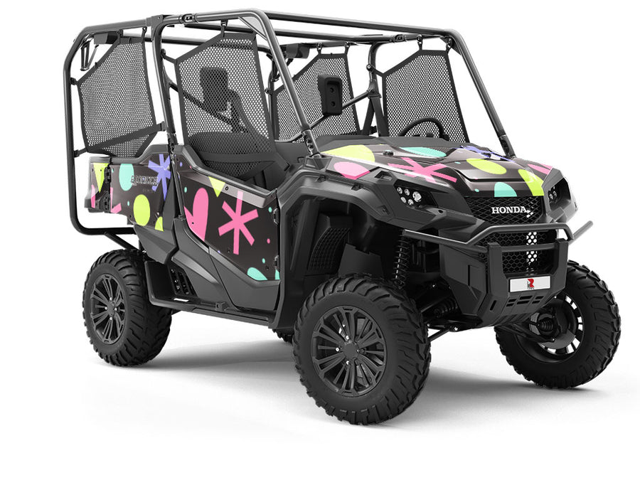 Blazing Fireworks Heart Utility Vehicle Vinyl Wrap