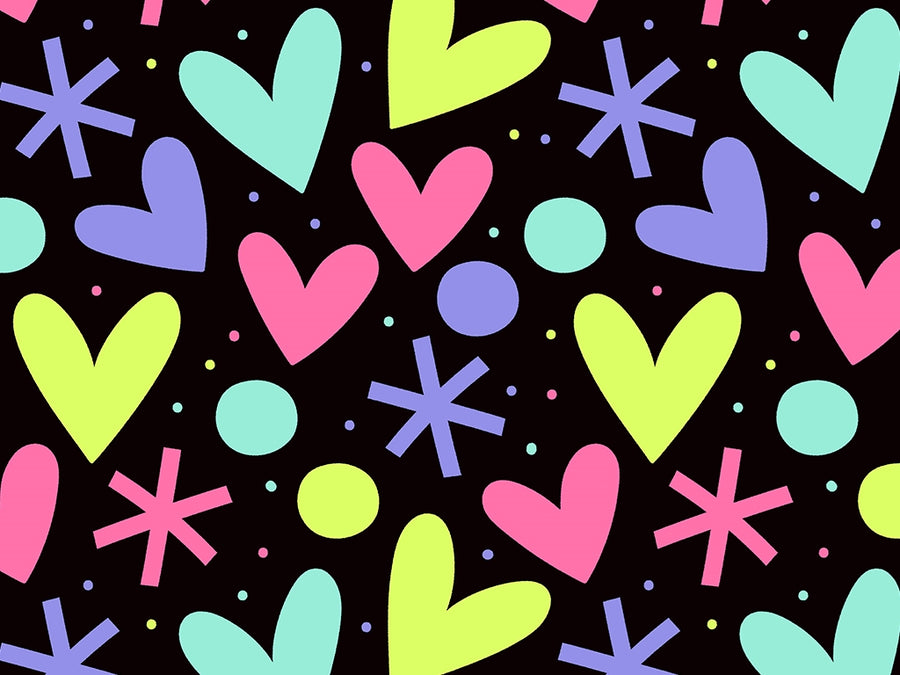 Blazing Fireworks Heart Vinyl Wrap Pattern~Rwraps Series 914 Digitally Printed Vinyl Wrap~0