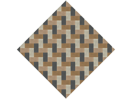 Bleached Blue Wooden Parquet Vinyl Wrap Pattern