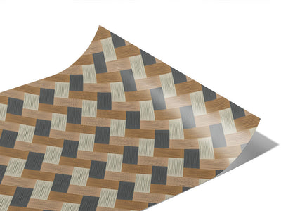Bleached Blue Wooden Parquet Vinyl Wraps~Rwraps Series 914 Digitally Printed Vinyl Wrap~1