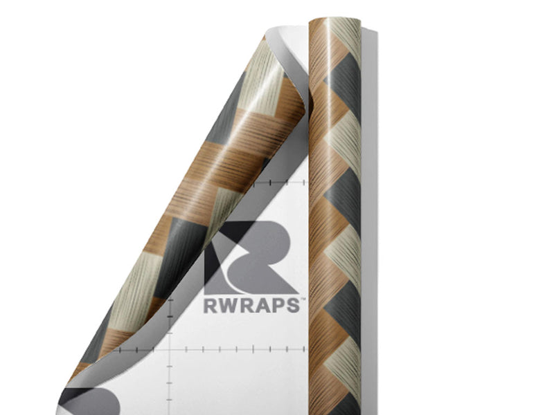 Bleached Blue Wooden Parquet Wrap Film Sheets~Rwraps Series 914 Bleached Blue Wooden Parquet Scrolled Sheet~4