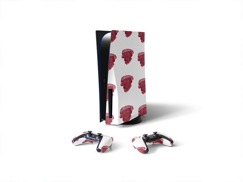 bleeding gums watercolor Sony PS5 DIY Skin