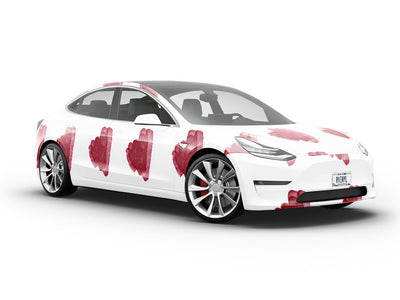 Bleeding Gums Watercolor Vehicle Vinyl Wrap
