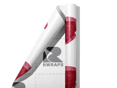Bleeding Gums Watercolor Wrap Film Sheets~Rwraps Series 914 Bleeding Gums Watercolor Scrolled Sheet~3